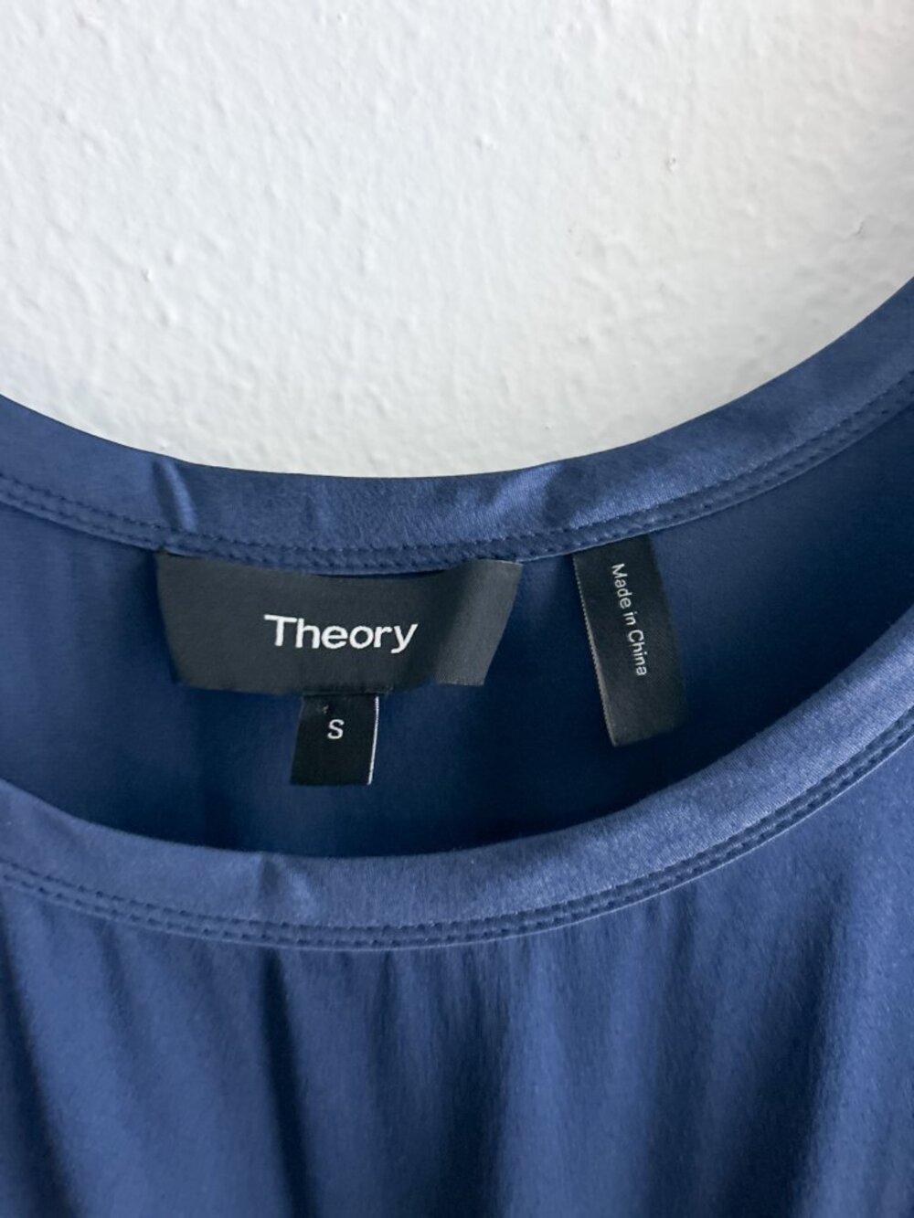 Theory Hekuba Navy 100% Silk Drawstring Jogger Jumpsuit Size S - Picture 7 of 7